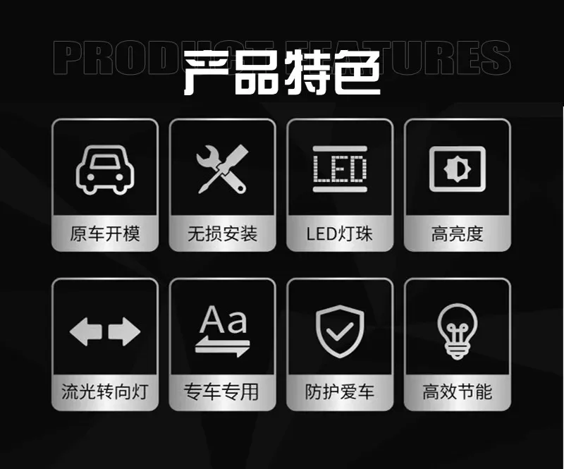 Car Rear Bumper Light Reflector For BYD Yuan PLUS ATTO 3 2022-2024 Fog Light Modified LED Dynamic Turn Signal Brake Pilot Lamp detail image 2
