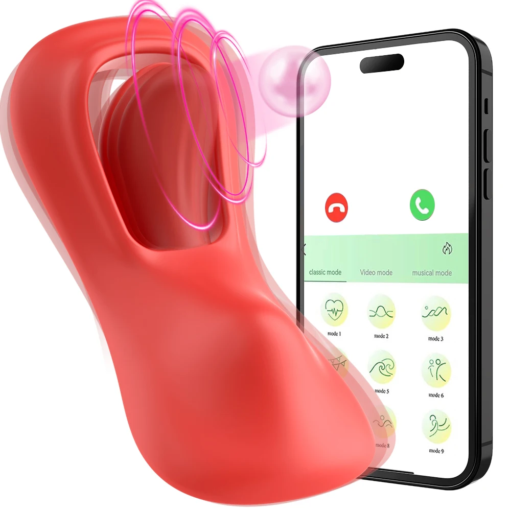 APP Wearable Vibrator In Panties Tongue Licking Clit Stimulator Vibrating Female Masturbator Vagina Orgasm Adults Sex Toys