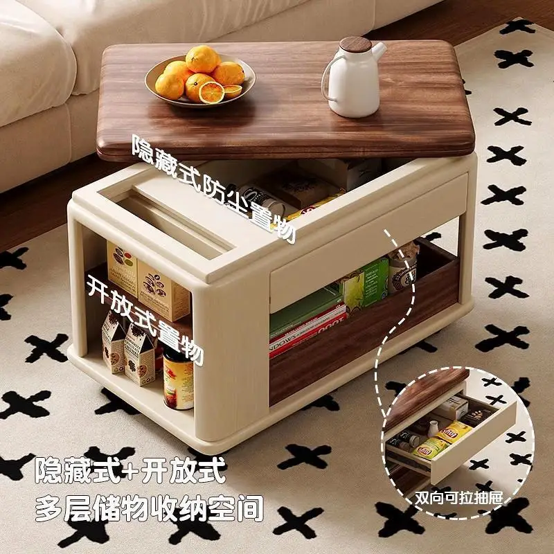 Mobile Internet celebrity lift coffee table sofa side cabinet