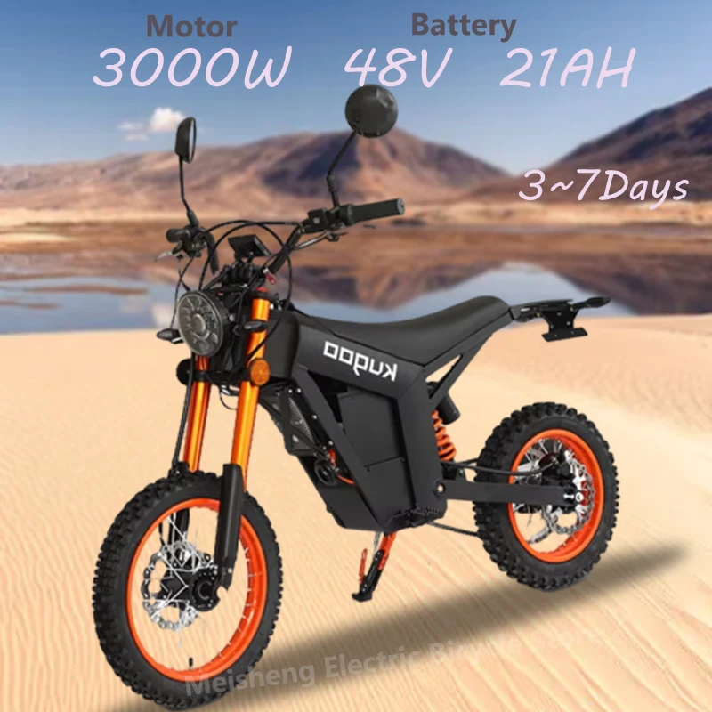 Ebike New Kugoo Selling 48v High Power 3000W 21AH long battery life 60km/h Mountain Camping City Adult Off-Road Electric Bike