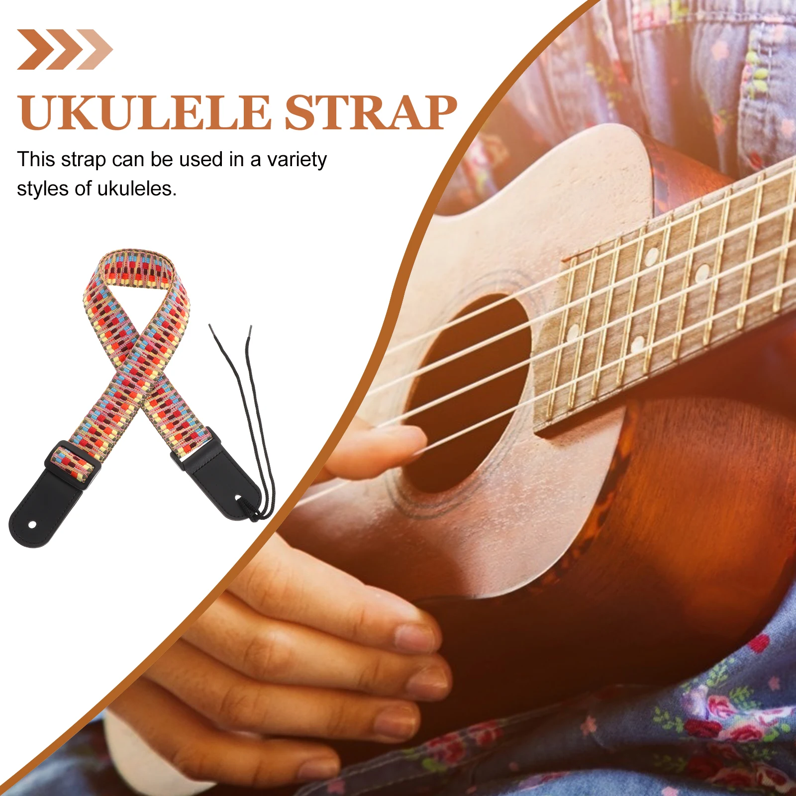 

Waist Belt Ukulele Strap Neck Brace Adjustable Guitar Shoulder Kid Hanger Straps for
