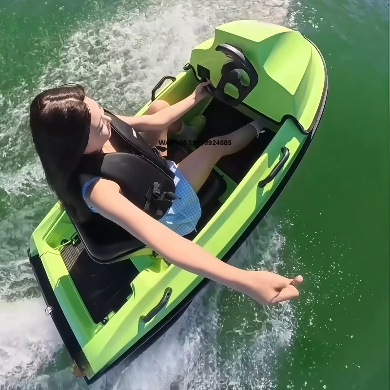 60km/h High Speed Electric Karting Boat Durable ABS Hull Water Go Kart for Yacht Owners