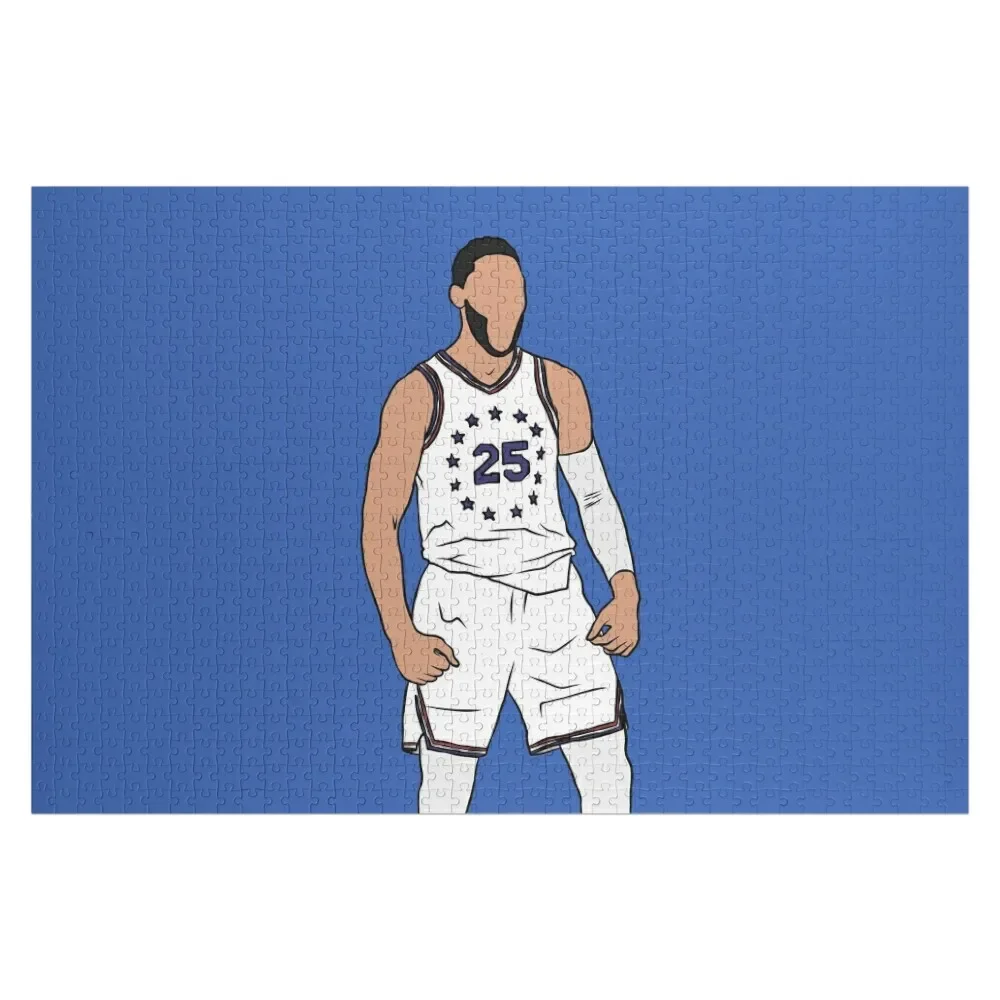 

Пазл Ben Simmons Celebration, индивидуальное изображение, индивидуальное имя, дерево, персонализированный для детей, головоломка