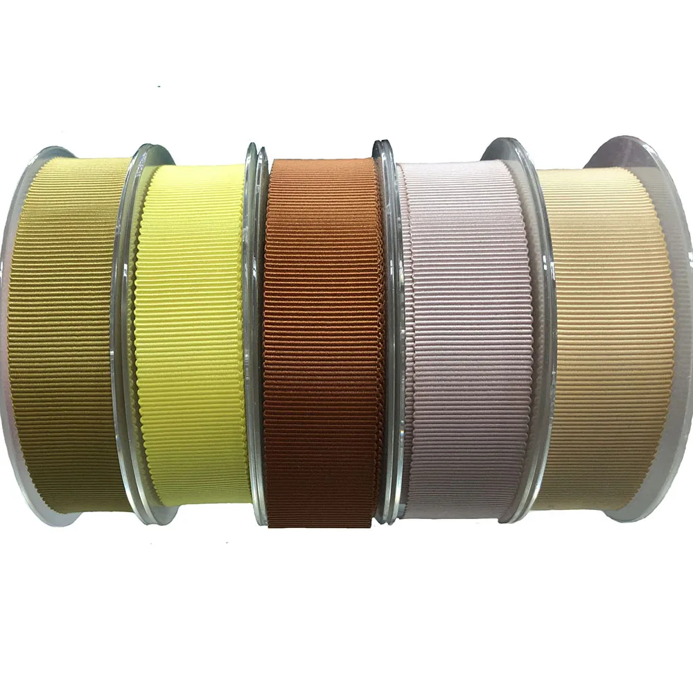 [IuBuFiGo] 100% Polyester Solid Color Petersham Ribbon Hat Ribbon 6mm9mm13mm16mm19mm 50yard/lot