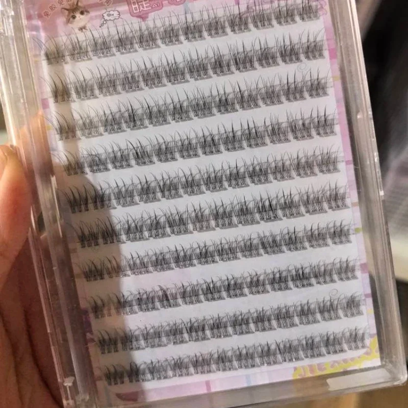 No Need Glue Fluffy Fish Tail False Eyelashes Voluminous Self-adhesive Sunflower Thick Curling Lashes Extension DIY Eyes Makeup