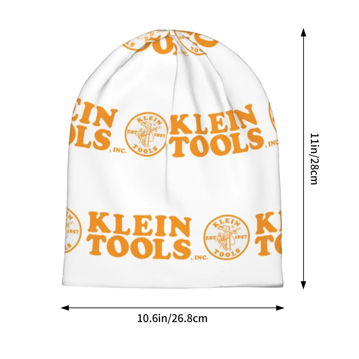 Klein Tools - Est . 1857 Logo (Orange) Warm Knitted Cap Fashion Bonnet Hat Autumn Winter Outdoor Beanies Hats for Unisex Adult
