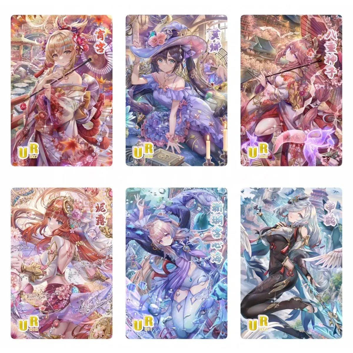 Anime Goddess Story UR series Genshin Impact theme Kamisato Ayaka Beelzebul Yae Miko collection card Christmas birthday gift