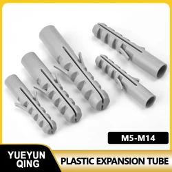 Grey Plastic Expansion Tube M5 M6 M8 M10 M12 M14Pipe Anchor Wall Plug Anchors Applicable To Self-tapping Screw Wall Anchors Plug