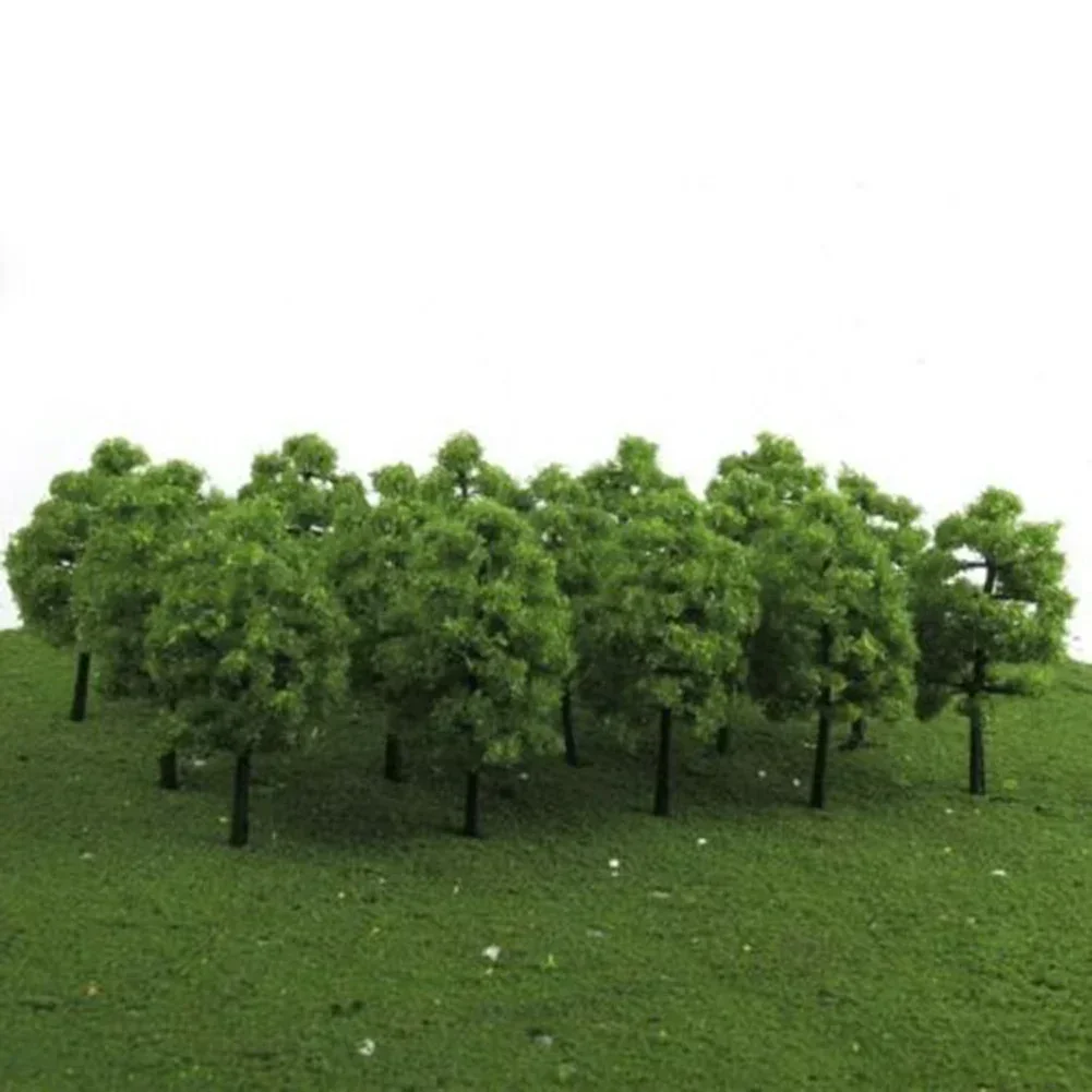 20Pcs 3.5CM Model Trees Train Railroad Layout Diorama Mini Scenery Plastic Scale Scene Building Landscape Miniature Tree Decor