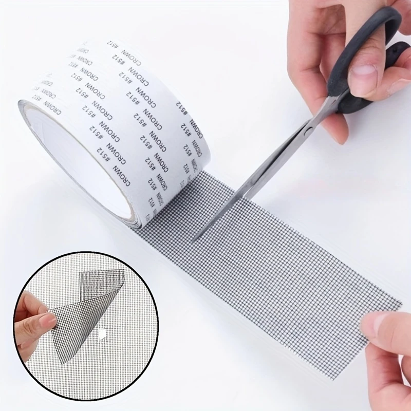 Self-adhesive Window Screen Mosquito Net Repair Tape Window Screen Mesh Sticker Anti-mosquito Window Door Repair Subsidy Tapes