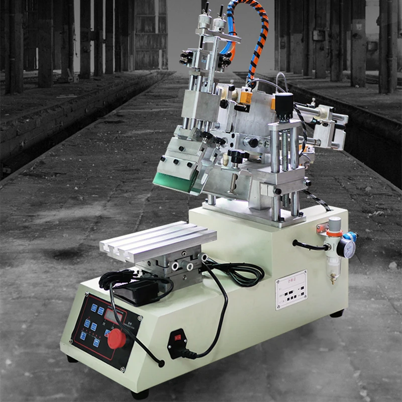 High Precision Screen Printing Machine Semi-automatic Mini Desktop Screen Printing Machine Table Plane Rocker Pneumatic view 4
