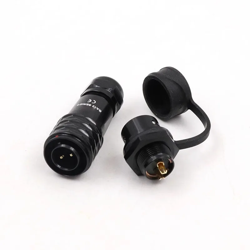 For WEIPU Aviation plug SA12 10/P 12/S 2 3 4 5 6 7 9Pin IP67 Industrial Waterproof Power Connector Adapter Push-Pull Quick Lock