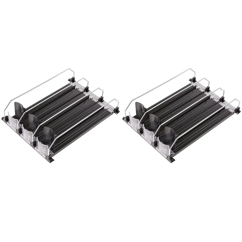 

INLIG-2X Soda Can Dispenser For Refrigerator With Adjustable Glide - Perfect For Soda, Beer, And Other Beverages