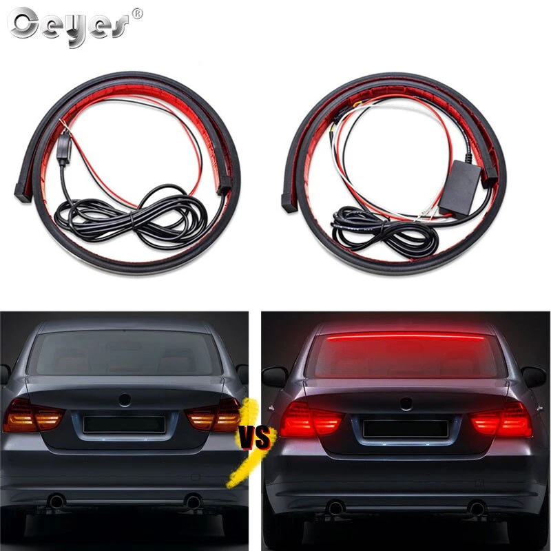 Ceyes 90cm Car Led Brake Light Daytime Running Lights Flashing 2 Mode High Brake Lighting Cable Waterproof Led Light Car Styling