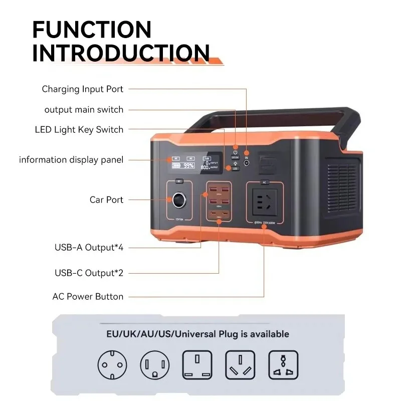 Solar generator 1000 watts hot-selling off-grid portable power station 1KW, with solar panels, for camping solar generator view 3