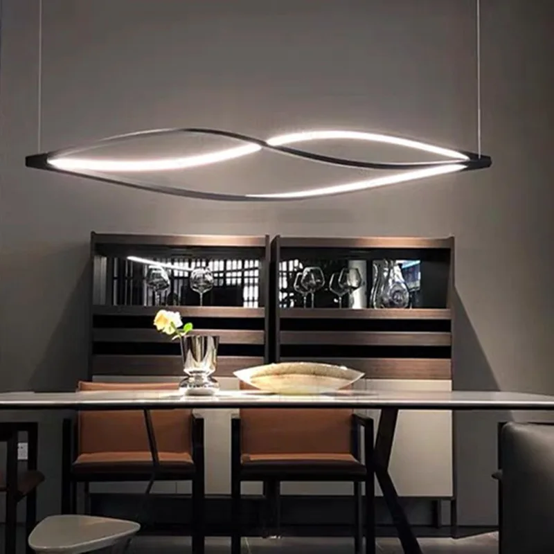 Imagem -03 - Alumínio Led Pendant Lamp Suspensão Minimalista Iluminação para Casa Decoração Cozinha e Ilha de Jantar Novo Design