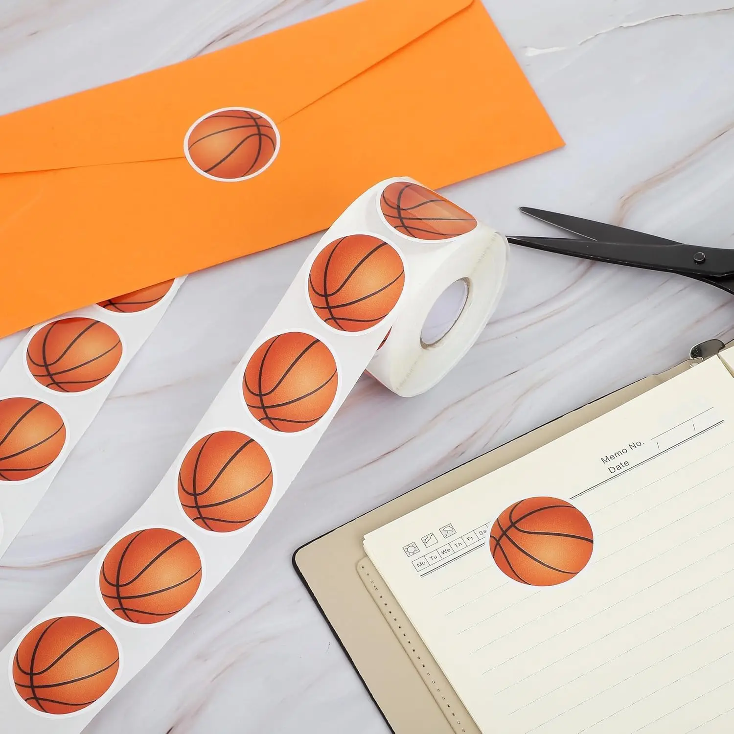 500Pcs Soccer Basketball Volleyball Stickers Self Adhesive Sports Ball Labels Roll For Party Team Gift Supplies image 2