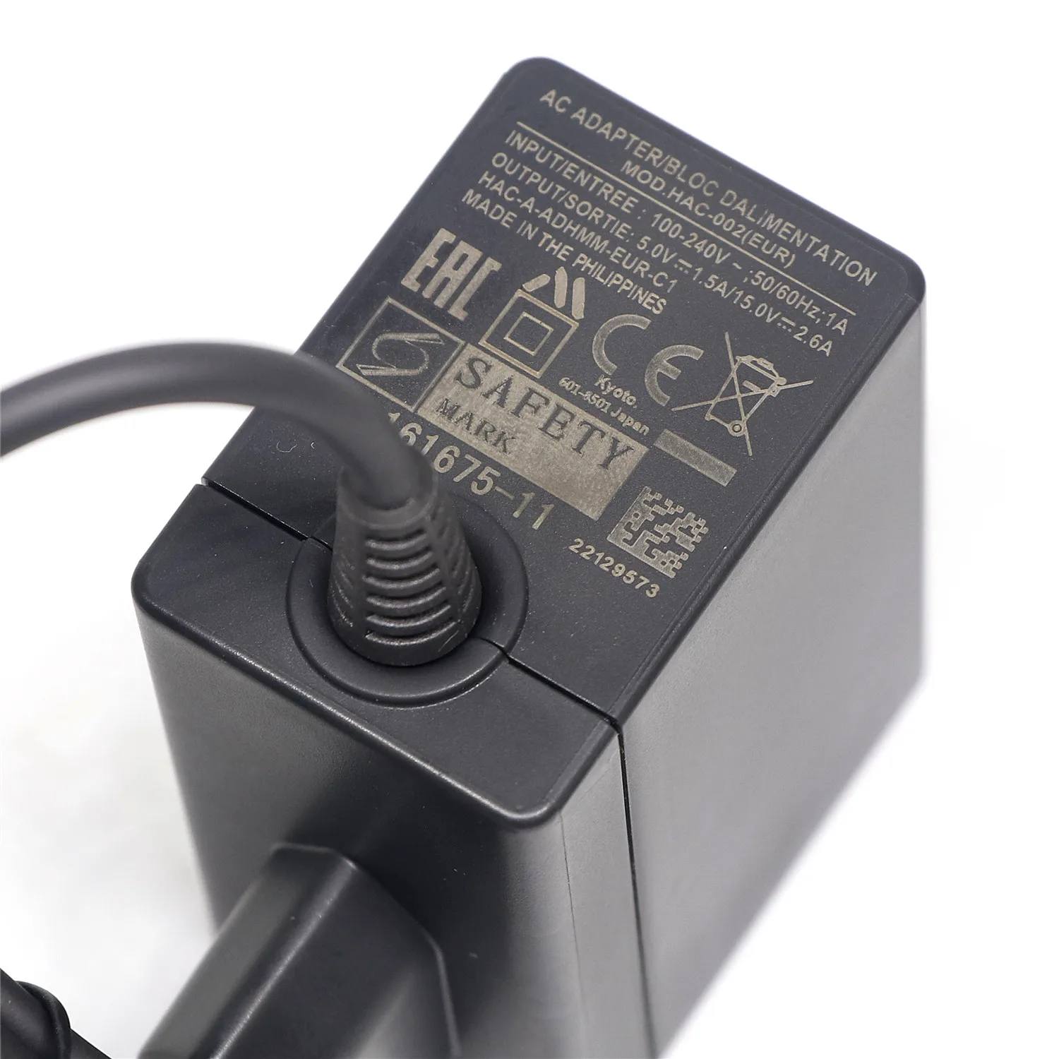 Original typ-c power ac adapter ladegerät für ns schalter netzteil HAC-002 (eur) für nintendo switch laden eu us stecker