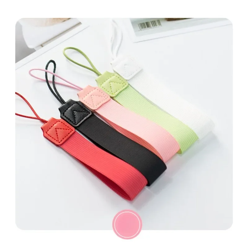 

Customized LOGO Keychain Wrist Strap Blank Coffee Cup Lanyard Portable Webbing Short Rope Personalized Text Polyester Ribbon
