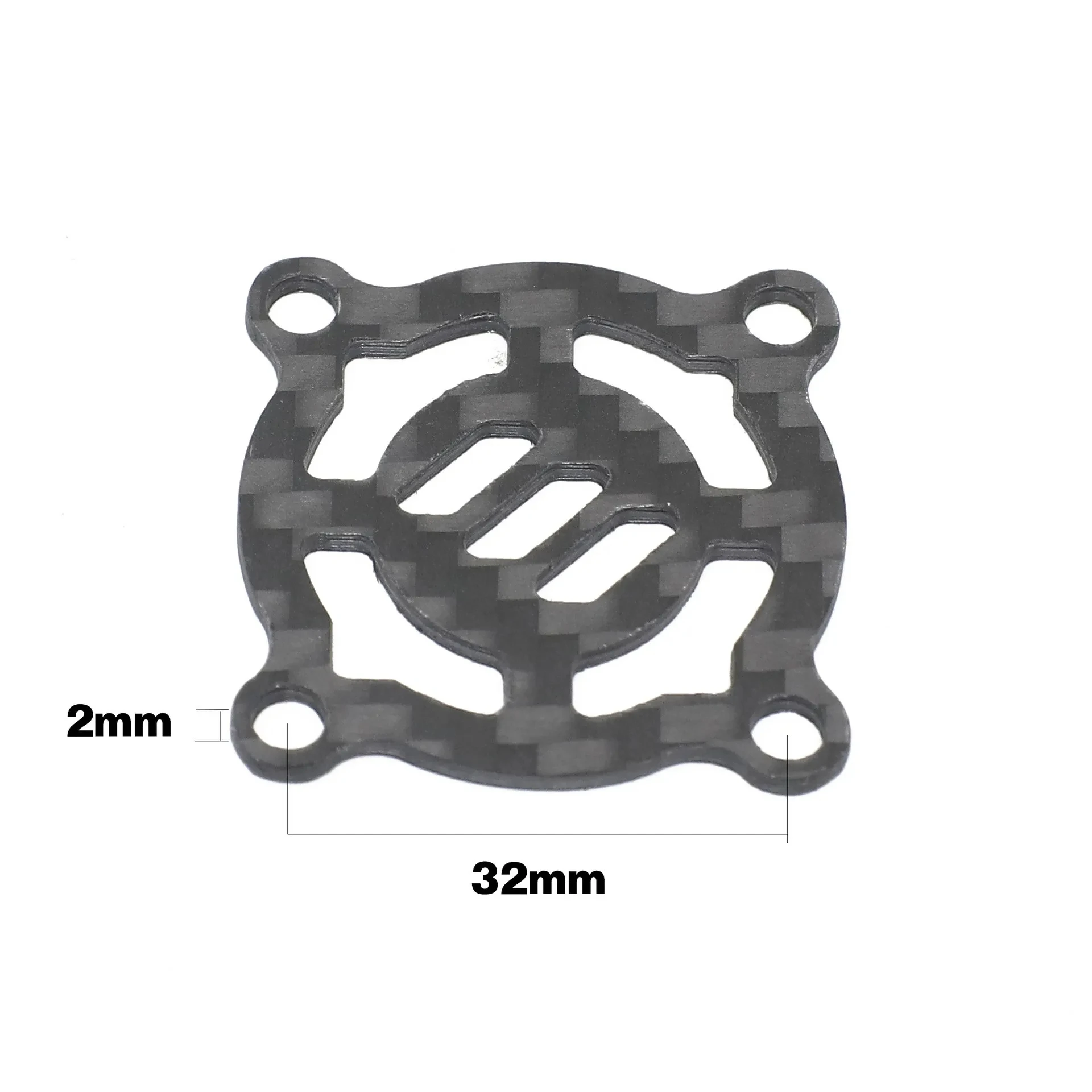 Cooling Fan 40mm Carbon Cooling Fan Cover for RC Motor ESC Cooling Fan Protective Cover Guard