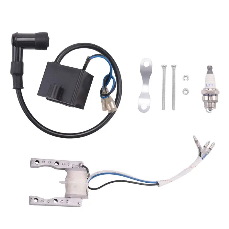 A48P-2X Engine CDI Ignition Coil Magneto Stator Coil Spark Plug Kit For 2 Stroke 49Cc 50Cc 60Cc 80Cc Motor Bike Bicycle view 2