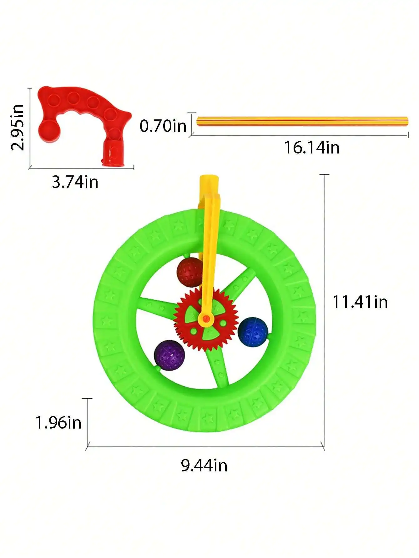 1pc Single-Wheel Handcart, Color Randomly Shipped