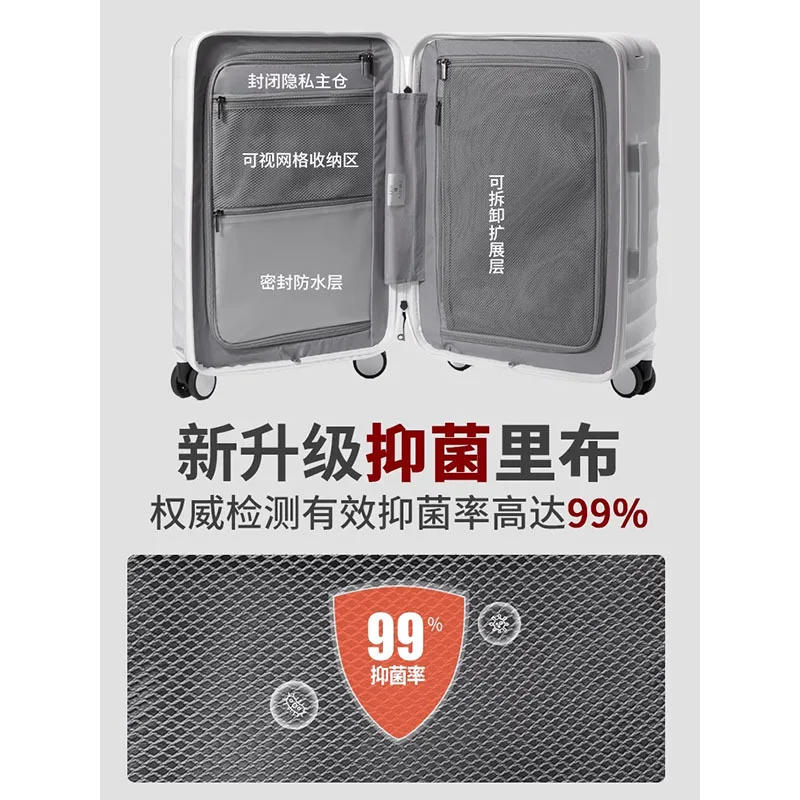 Wide trolley suitcase large capacity