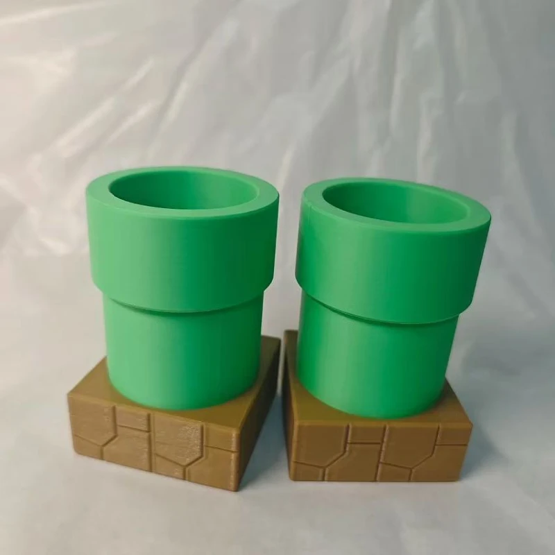 3D Printing Model Piranha Water Pipe Planter Water Pipe Pencil Holder Storage Ornament Cartoon Net Red Water Pipe Model