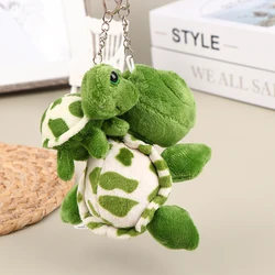 1 pz 7/10CM carino peluche tartaruga bambola portachiavi morbido peluche portachiavi borsa Decor ciondolo auto portachiavi regalo per bambini