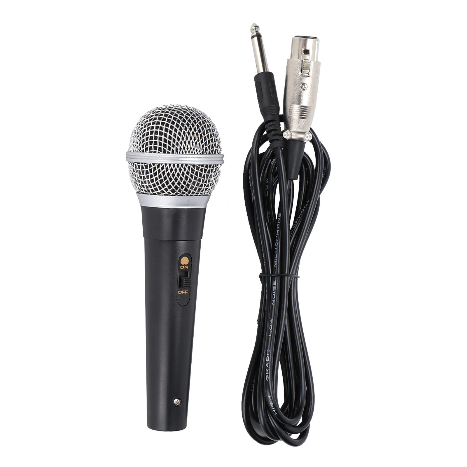 ميكروفون XLR محمول باليد لغناء وتسجيل الكاريوكي ، اتصال صوتي ، 3Pin ، 1 "، 4" كابل
