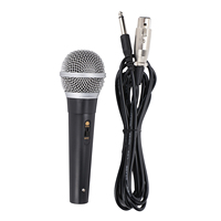 XLR Microphone with XLR to 3Pin 1/4 Inch Cable Audio Connection Handheld Microphone for Stage Karaoke Singing and Recording