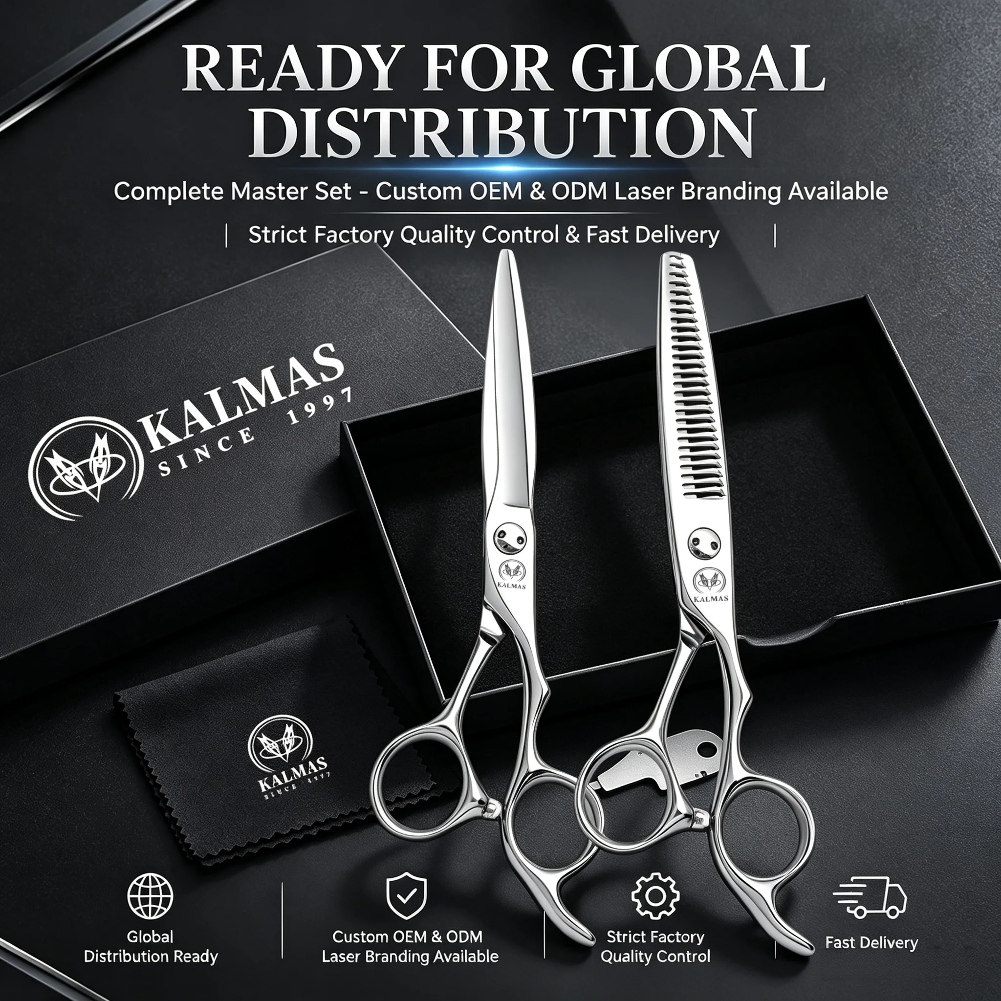 Professional 3D Scissors Salon Hair Clipper - Precision VG10 Steel Haircut Tool for Stylists