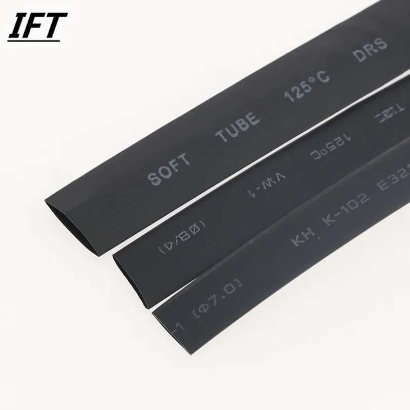 1 Meter/lot 2:1 Black 1 2 3 5 6 8 10mm Diameter Heat Shrink Heatshrink Tubing Tube Sleeving Wrap Wire Sell DIY Connector Repair