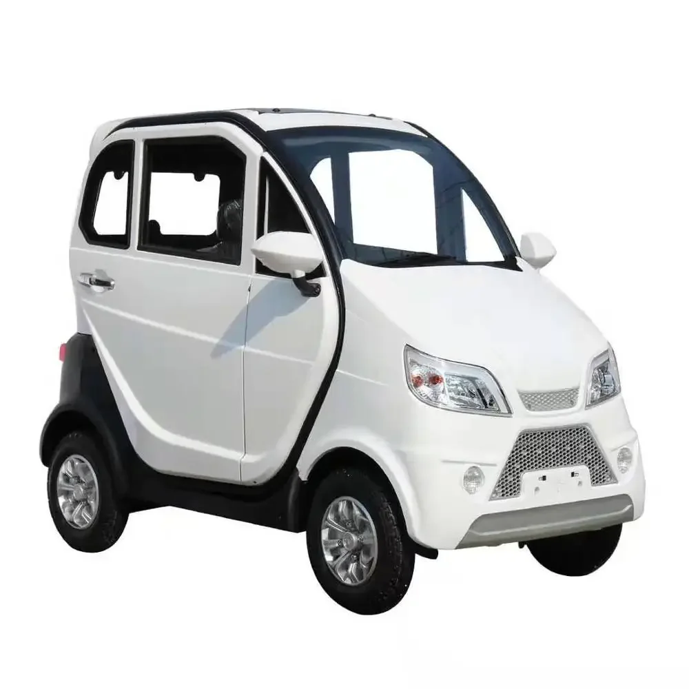 4 Wheel Motorcycle Electric Adult Vehicle For 2 People Mobility Scooter 2 Doors Enclosed Mini Car Max Speed 40km/h