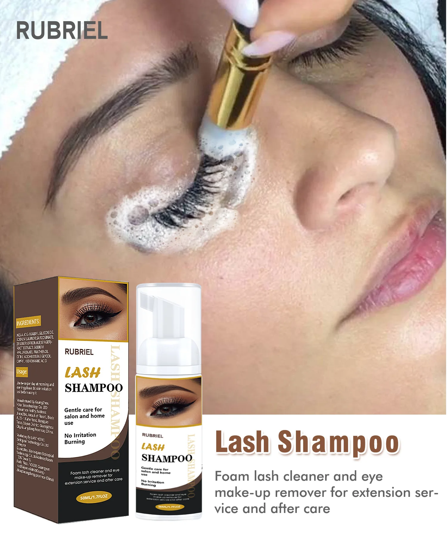 Wimpern Shampoo Mousse Wimpern verlängerung falsche Wimpern Kleber Reinigung Schaum pumpe Design keine Stimulation Make-up-Tool Zubehör