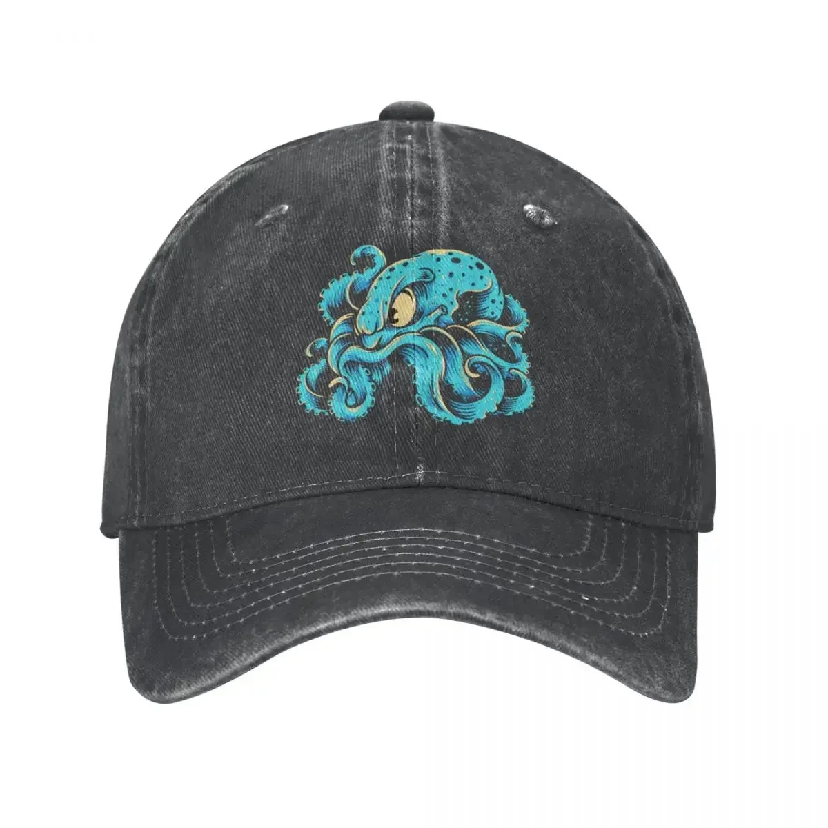 Furious Blue KrakenCap Cowboy Hat Cap hat Adjustable Sun cap Men guIf wear Women's