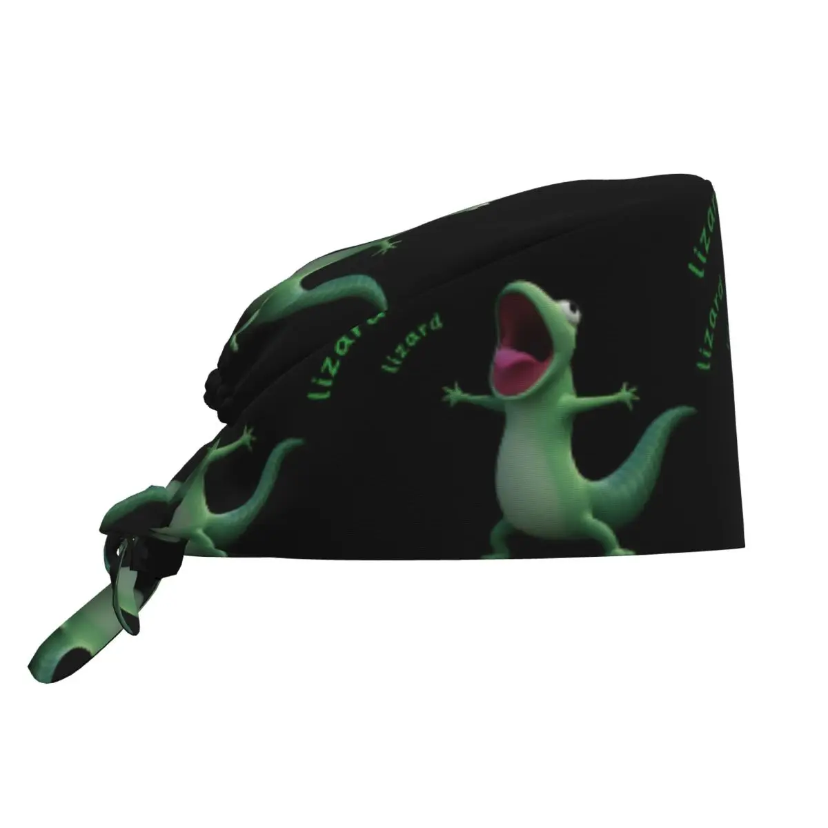 

Work Scrub Cap Hoppers Tom Lizard Yelling Nurse Hat For Unisex Tie Back Working Cap Comfy Elastic Custom DIY Medical Hat