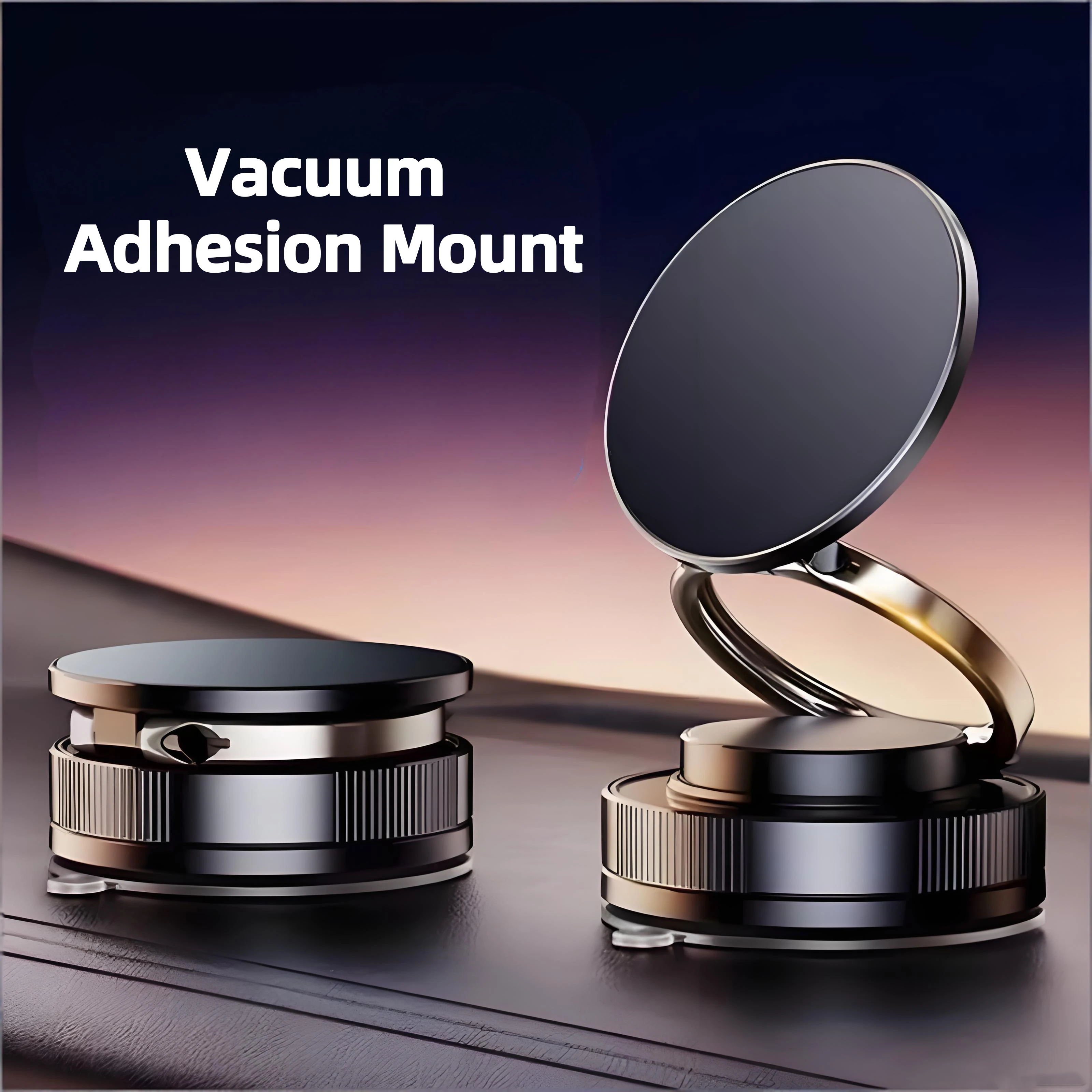 360° Adjustable Vacuum Magnetic Phone Holder Stand For Suction Cup Phone MountAdjustable Swivel Lock  For Car/Gym/Mirror image 2