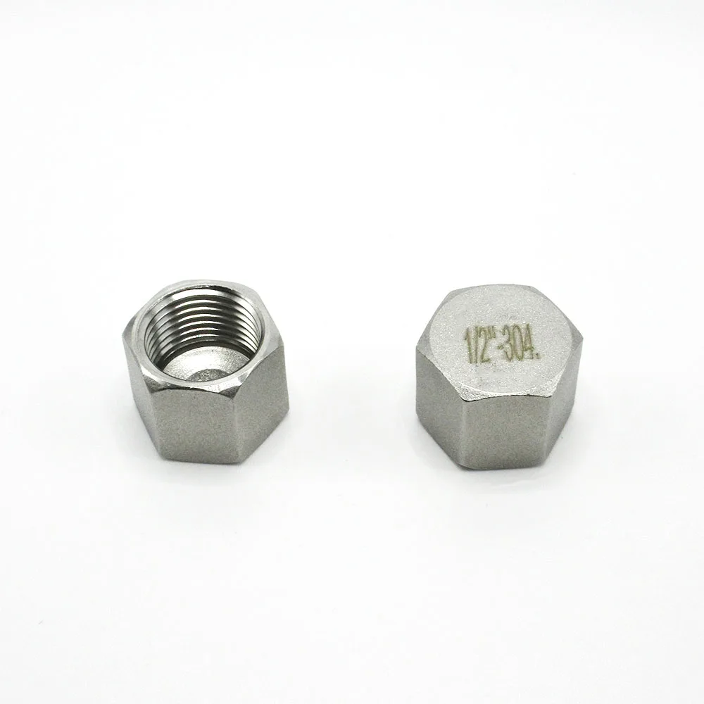 Conector de Tubería de Acero Inoxidable 304 con Rosca BSP, Cabeza Hexagonal Cuadrada, Macho/Hembra, 1/8" 1/4" 3/8" 1/2 3/4"/ 1"- 2"
