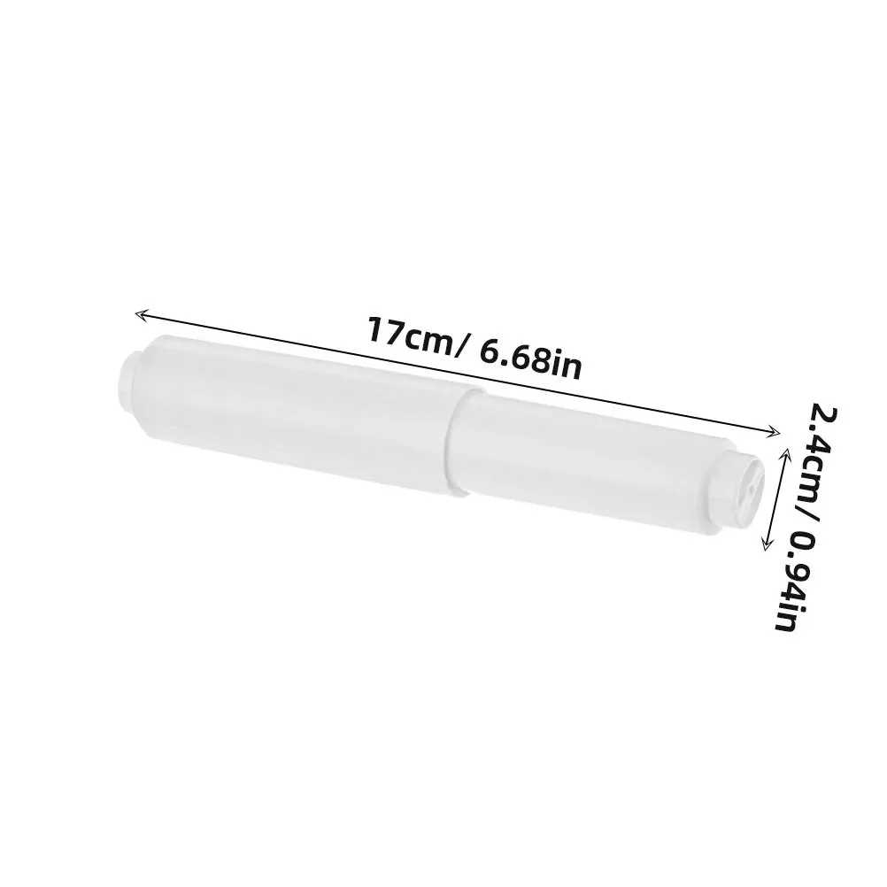 10Pcs Toilet Paper Holder Roller Replacement Rod Plastic Spring Loaded Paper Roller Insert for Bathroom Tissue Holder