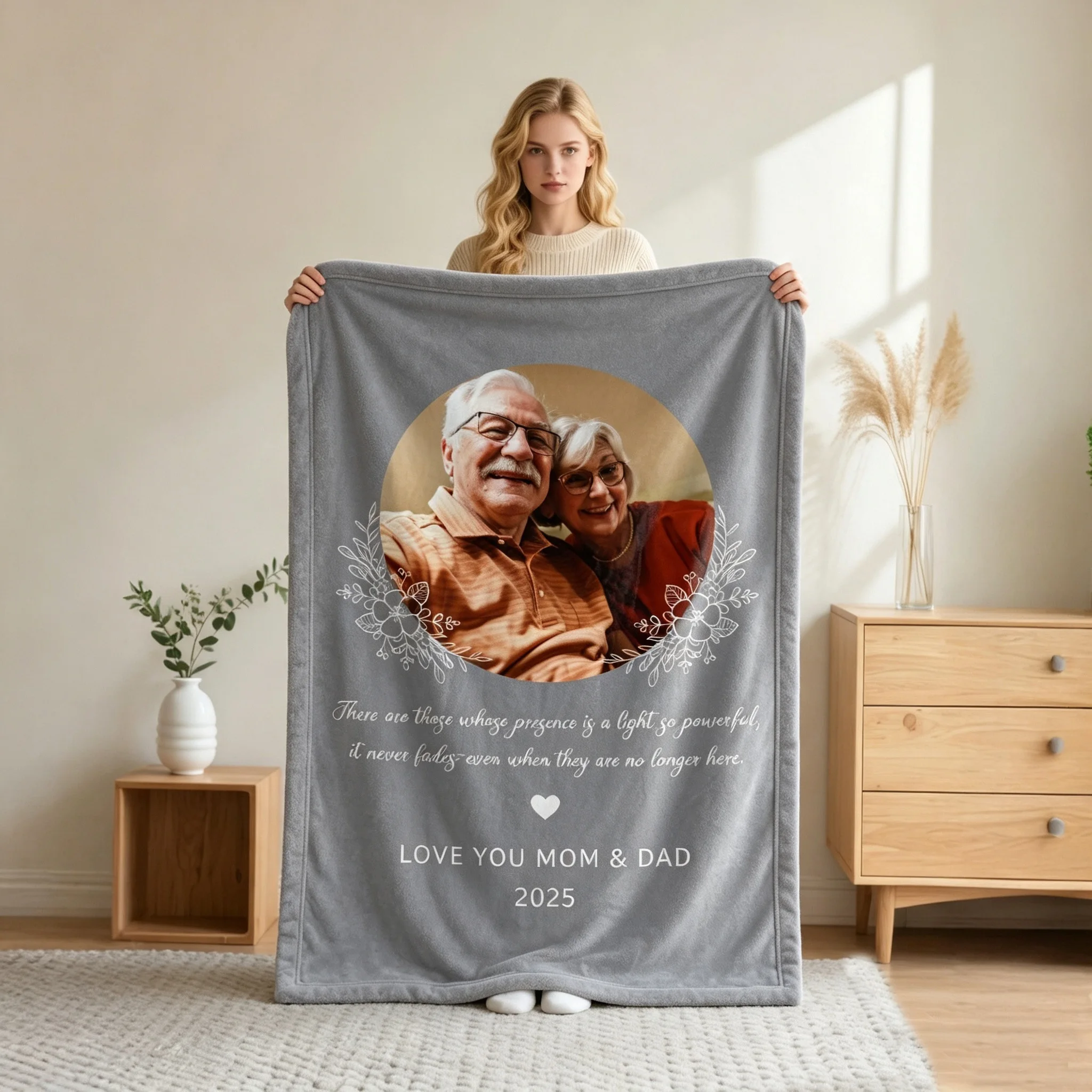 Personalized Custom Blanket Customizable Photo Text Commemorative Blanket Flannel For Home Sofa Beds Friends Family Gift Blanket