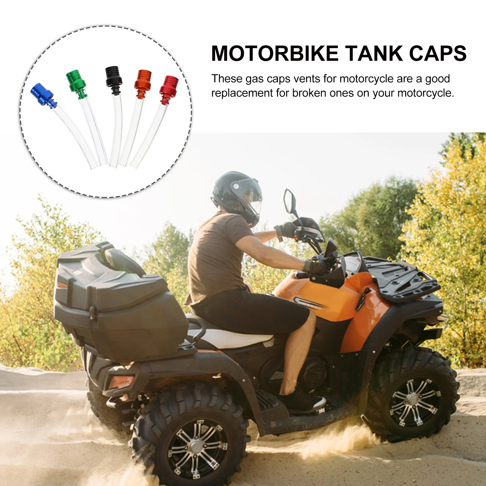 

Fuel Tank Cover Accessories Motorcycle Aluminum Alloy Motorbike Hose Caps