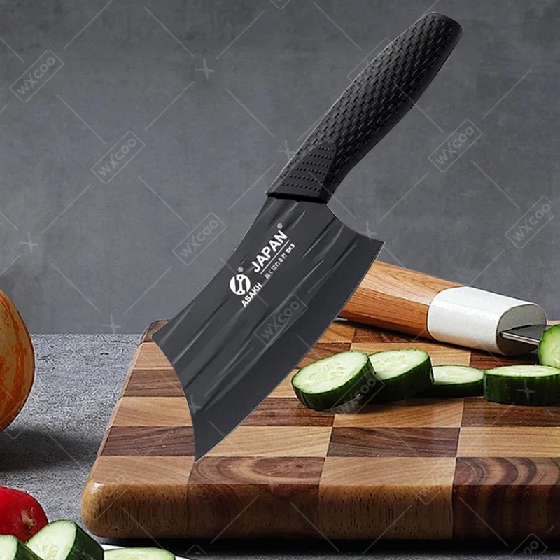 WXCOO Japanese Chef Knife Non-slip Utility Kitchen Knives Stainless Steel Accessories Meat Paring Fruit Cleaver