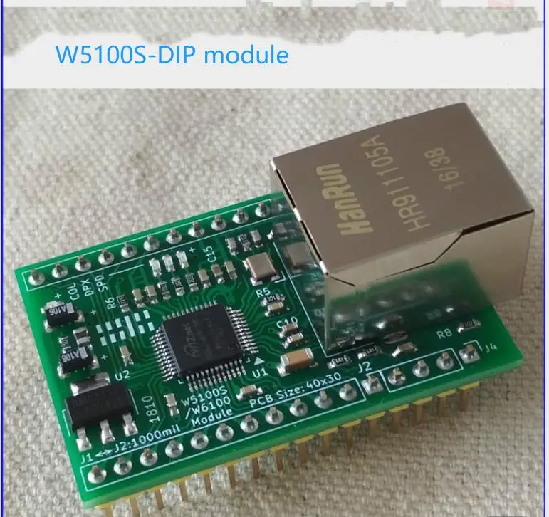 Módulo de red W5100S SPI/puerto paralelo compatible con W5100