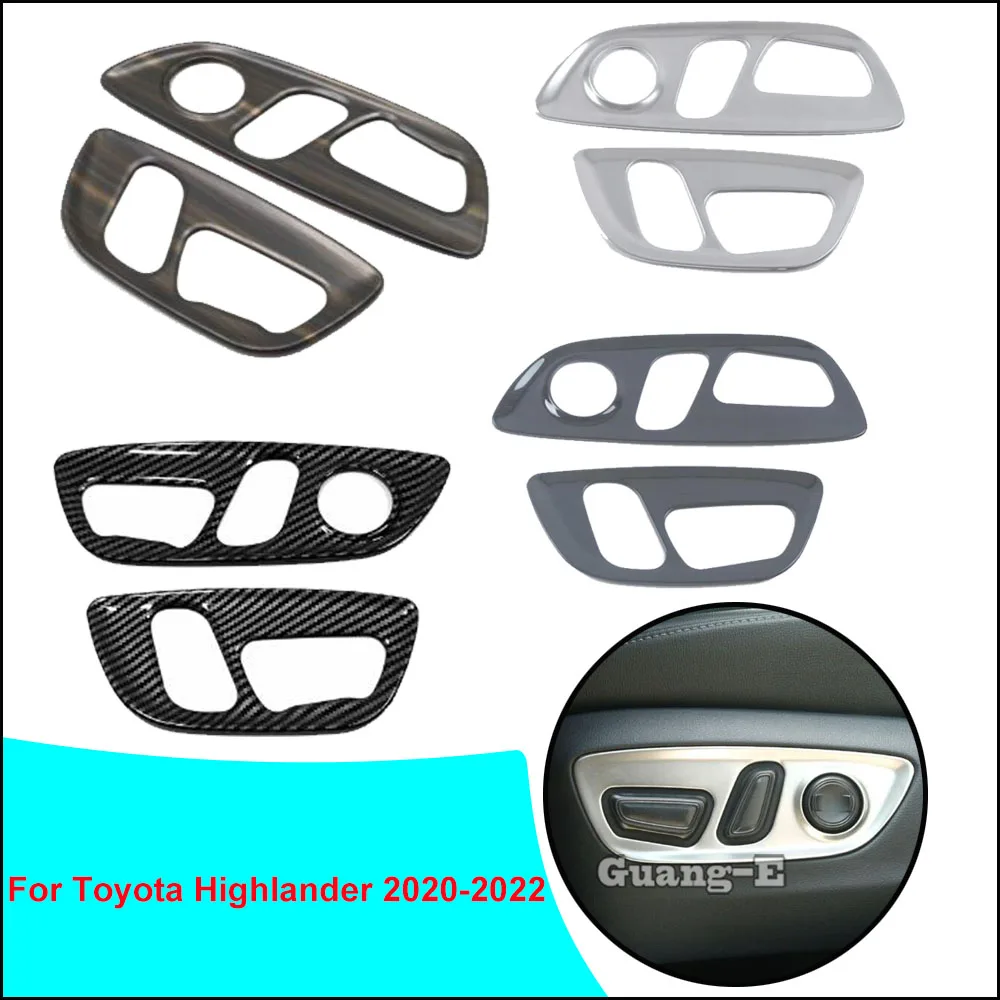 Bouton de réglage du siège, bouton de réglage du siège, interrupteur, cadre de bâton de garniture, pour Toyota Highlander 2020 2021 2022