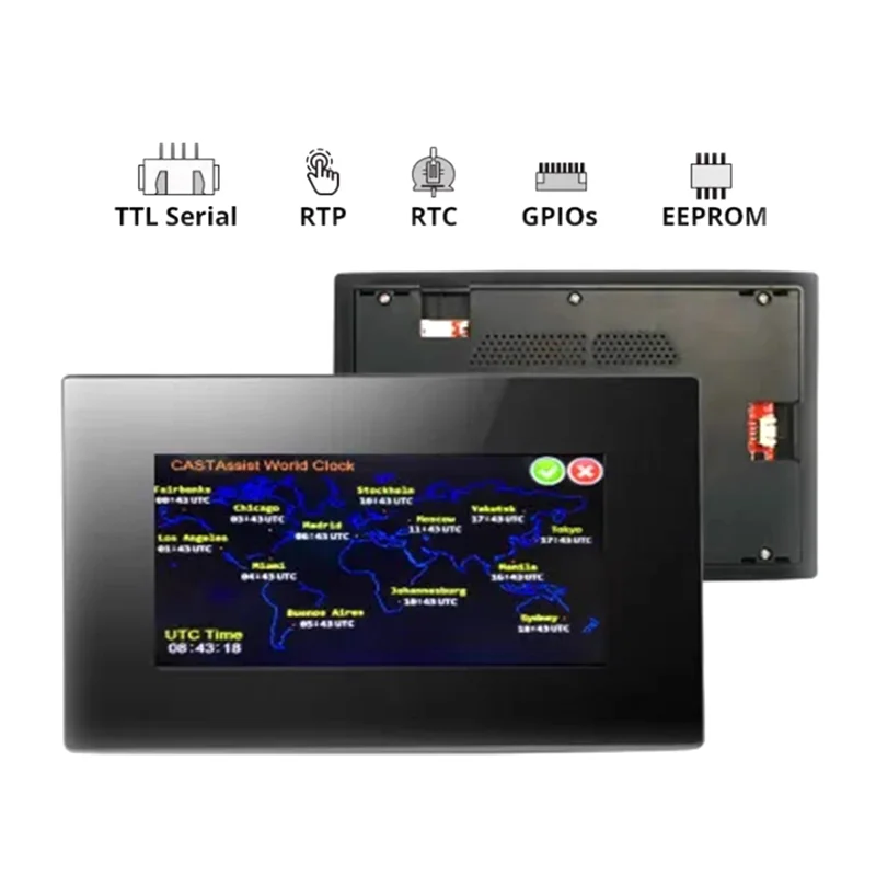 

A97I-NX8048P070-011C-Y 7-дюймовый интеллектуальный емкостный экран с корпусом HMI, интерактивная машина человека, английская версия