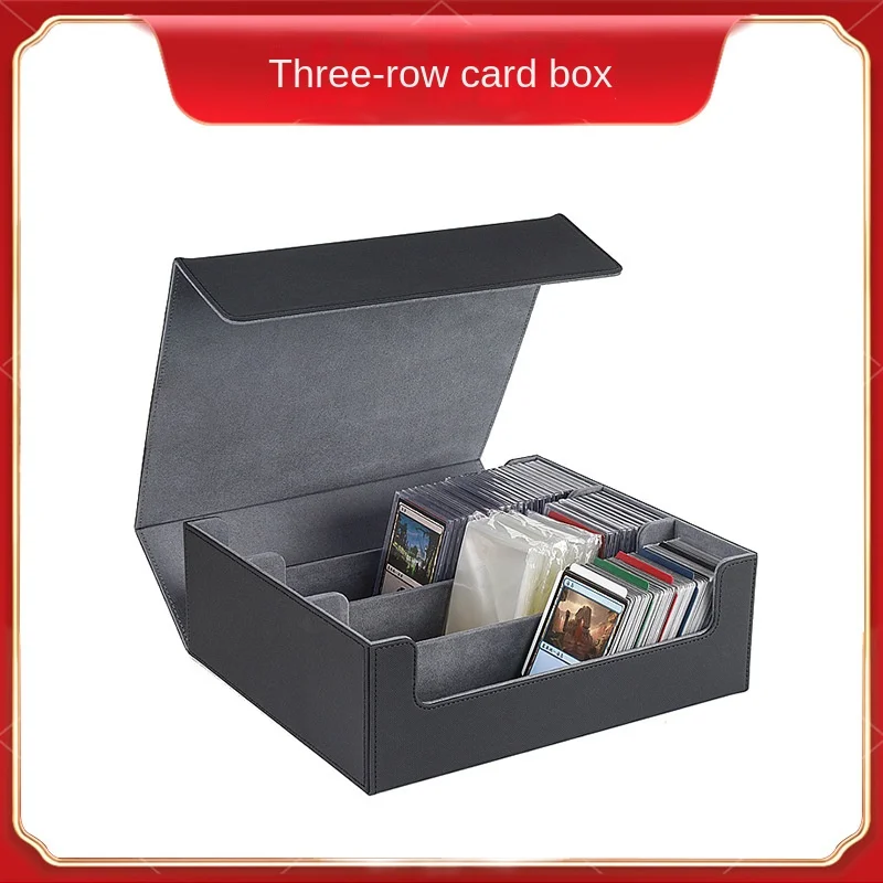 PUStrong Magnetic Large Capacity Board Games Card Box Card Set Storage Protection