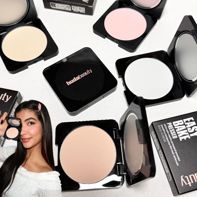 HudaBeauty Easy Bake Airbrush Matte Pressed Setting Powder Loose Baking and Setting Oil Control Matte Makeup Setting Spray INS