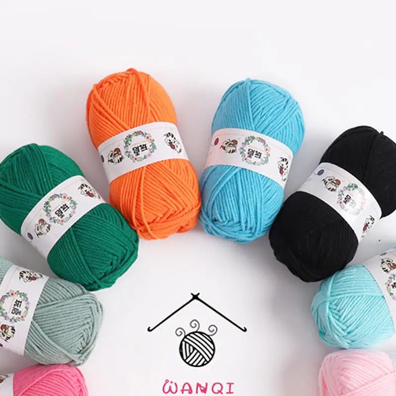 25g Baby Milk Cotton Yarn For Hand Knitting Crochet Yarn DIY Line To Knit Soft Thread DIY Amigurumi Sweater Doll