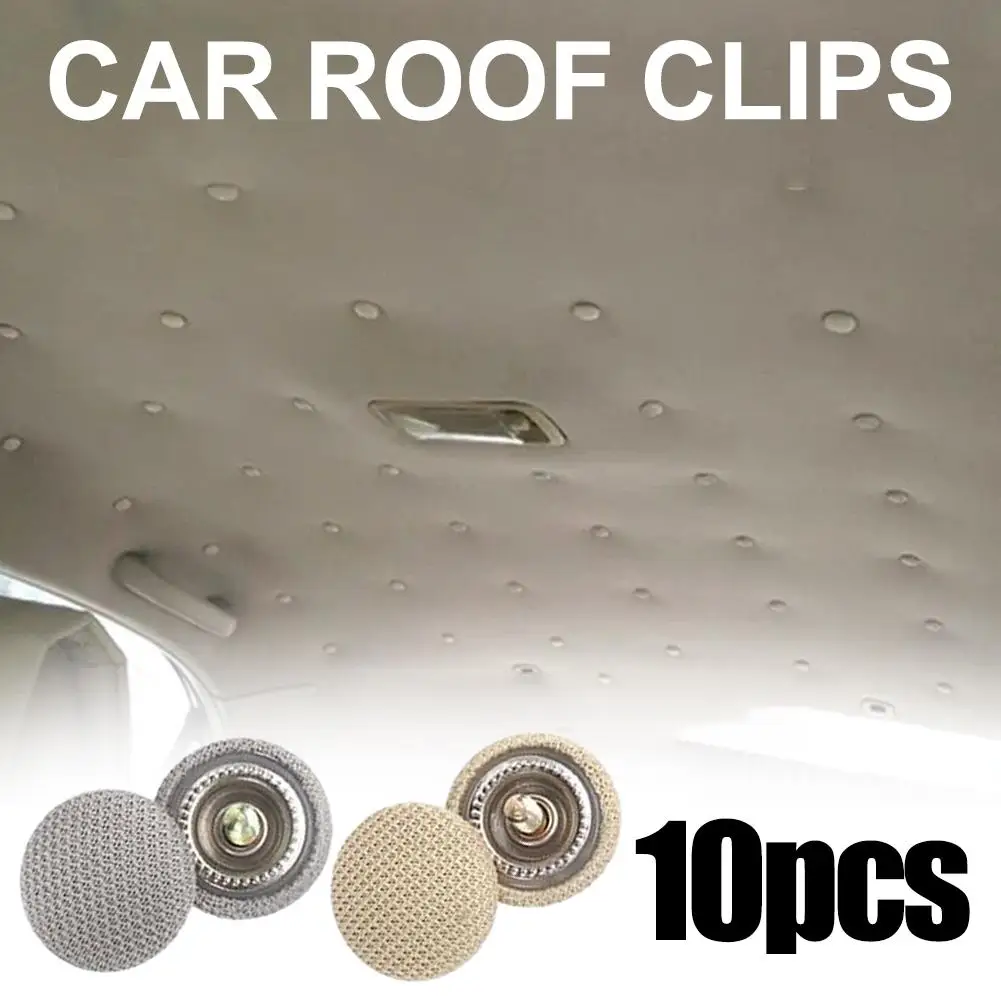 10 قطعة سقف السيارة الداخلي أبازيم غطاء قماش السقف غطاء إصلاح المسمار السيارات التجنيب المسامير مشبك تثبيت النسيج Ca W3X5
